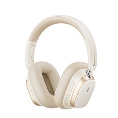 CASTI Baseus Bowie H1s, multimedia, wireless, bluetooth 5.4, microfon pe casca, noise cancelation,Hi-Res Sound, 120h viata baterie, alb &quot;A00075301223-