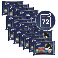 FELIX Fantastic plicule?e cu carne de vita ?i pui in gelatina 72 x 85 g foto
