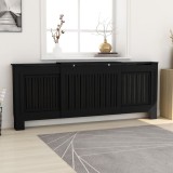 Gossi masca pentru calorifer, negru, 205 cm, mdf