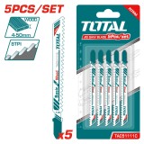 TOTAL - SET LAME FIERASTRAU PENDULAR - LEMN 74MM - 5 BUC PowerTool TopQuality