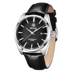 Ceas barbatesc BENYAR BY-5163M, quartz, mecanism japonez Miyota 2115, rezistent la apa 5Bar, curea din piele naturala