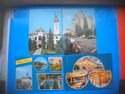 HOPCT LOT 3682 -IP- 4 CARTI POSTALE-TARGU MURES-CIRCULATE foto