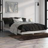 Cadru de pat, gri sonoma, 120x190 cm, lemn prelucrat, vidaXL