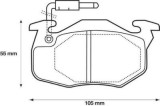 Placute frana fata Citroen Saxo (S0, S1), 02.1996-04.2004, marca SRLine S70-0068