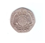 Moneda Marea Britanie 20 pence 1991, stare buna, curata