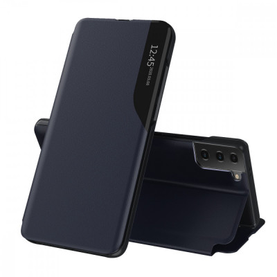 Husa pentru Samsung Galaxy S21 5G, Techsuit eFold Series, Dark Blue foto