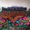 Covor traditional tesut manual zona Arges 210 x 180 podea / perete