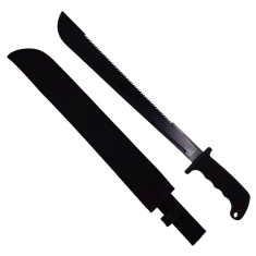 Sabie de vanatoare DEPOX&reg;, Swish Style, 60 cm, otel inoxidabil, neagra, teaca inclusa