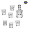 Set Whisky Blade &amp;#8211; Cristal Bohemia 6 Pahare si Sticla COD: 860