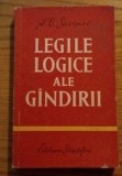 Legile logice ale gandirii - A. V. Savinov (Filosofie, 1961, Editura Stiintifica, 406 pagini)