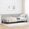 VidaXL Cadru de pat colțar Altele cu headboard Gri deschis 90 x 190 cm 42016216