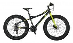 Bicicleta Mosso Fat Bike 2D , roata 26&amp;quot; , Aluminiu, culoare Negru/VerdePB Cod:M01MSO2601517001 foto