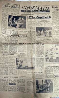 ZIAR INFORMATIA BUCURESTIULUI 27.11.1962 foto