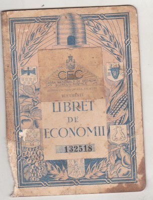 bnk div CEC - libret de economii - 1938 foto