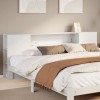 Tablie Pat 200cm Lemn Masiv Pin Alb cu Depozitare Gossi - Economie Spatiu &amp; Design Rustic