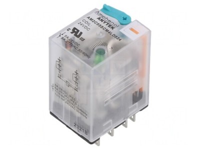 Releu electromagnetic industrial DPDT 24VDC 5A foto