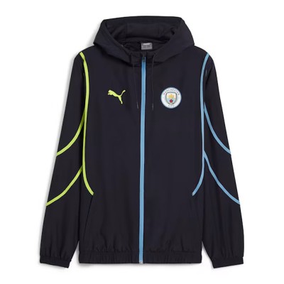 Manchester City geacă de fotbal pentru bărbați Pre-Match navy - L foto