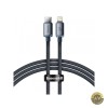Cablu Date si Incarcare USB-C - Lightning Baseus Crystal Shine Series 20W 1.2m Negru CAJY000201
