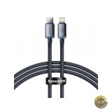 Cablu Date si Incarcare USB-C - Lightning Baseus Crystal Shine Series 20W 1.2m Negru CAJY000201
