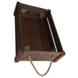 Ladita Decorativa din Lemn Manere din Sfoara - model mic