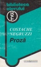 Proza - Costache Negruzzi