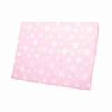 Perna inclinata antisufocare, Air Comfort, 60 x 45 x 9 cm, husa detasabila si lavabila, Stars Pink