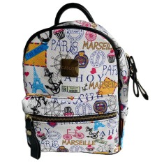 Rucsac dama, PU Leather, Paris, 22cm x 28cm x 14cm