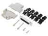 Conector D-Sub 25 pini tată unghi 45&deg; terminal şurub cablu