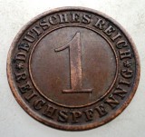 B.209 GERMANIA WEIMAR 1 REICHSPFENNIG 1934 A