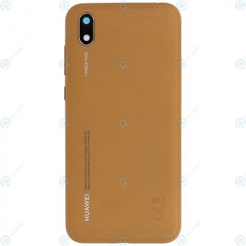Huawei Y5 2019 (AMN-LX9) Capac baterie piele maro chihlimbar 97070WGM foto
