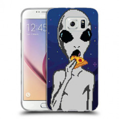 Husa Samsung Galaxy S7 Edge G935 Silicon Gel Tpu Model Alien Pizza foto