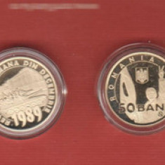 ROMANIA - 50 Bani 2019 - 30 de ani de la Revoluția Română - PROOF in capsula