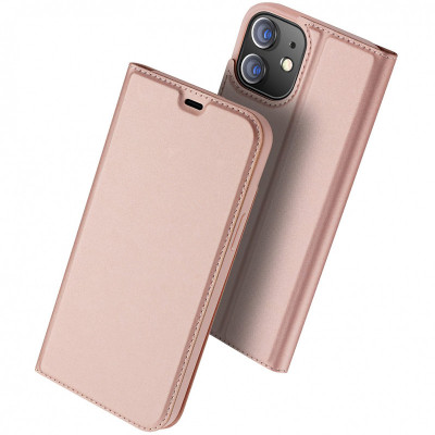 Husa Poliuretan DUX DUCIS Skin Pro pentru Apple iPhone 12 mini, Roz foto