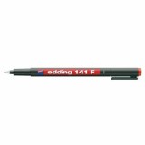 Marker permanent Edding OHP 141F, corp plastic, varf rotund, 0. 6 mm, rosu