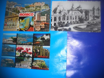 HOPCT LOT NR 935 MONACO/MONTE CARLO -3 CARTI POSTALE-CIRCULATE foto