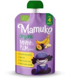 Piure de banane si prune bio 4+ luni 100g Mamuko