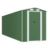Cumpara ieftin Sopron de gradina, verde, 192x606x223 cm, otel zincat