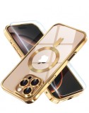 Huse silicon cu incarcare wireless compatibila cu Iphone 16 Pro Max Auriu, Albastru, Carcasa
