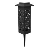 Lampa LED solara eMazing, model felinar decorativ cu acoperis, pentru exterior, inaltime 28.5 cm, consum 0.2W, tensiune 1.2V, baterie 600mAh, lumina a