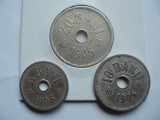 ROMANIA - SET 5 bani 1905 + 10 bani 1905 + 20 bani 1905, CAROL I, L17.7