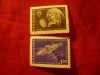 Serie Bulgaria 1961 - Cosmos - Vostok 2 , 2 valori, Nestampilat