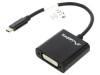 Cablu adaptor USB 3.1 la DVI-I cu mufă USB C nichelată, Lanberg