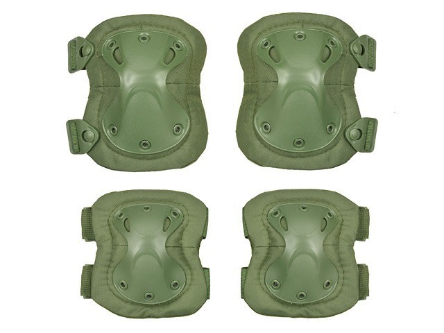 Set Cotiere si Genunchiere Model C 8Fields Olive