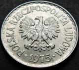 Moneda 1 ZLOT - POLONIA, anul 1975 *cod 2809 B