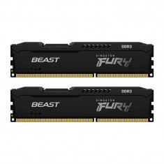 Memorie Kingston FURY Beast Black 8GB (2x4GB) DDR3 1600MHz CL10 Dual Channel Kit foto