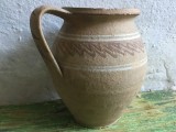 Arta si Traditie - Vas / Oala cu maner realizata in Oltenia model interesant a doua jumatate a sec XX !