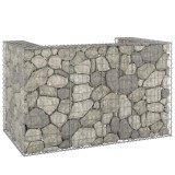 Cumpara ieftin Perete gabion pentru pubele, 180x100x110 cm, oțel galvanizat