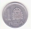 Spania 1 peseta 1986 - Juan Carlos I, Europa, Aluminiu