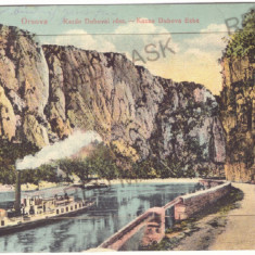1652 - ORSOVA, ship, Leporello - old postcard + 10 mini images - used - 1911