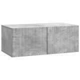 vidaXL Oglindă TV montată pe perete Gri Beton 78,5 x 41 x 30 cm 898518